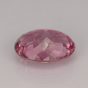 Turmalina rosa natural de 3,41 ct, corte óvalo, VS-SI