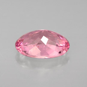 Turmalina rosa natural de 2,60 ct, corte óvalo, VVS-VS