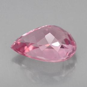 Turmalina rosa natural de 2,25 ct, en forma de pera, VS