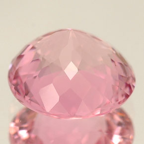Turmalina rosa natural de 2,02 ct, corte redondo, VS