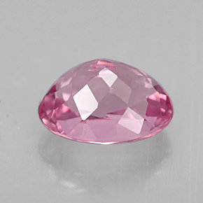 Turmalina rosa natural de 1,69 ct, corte óvalo, VVS