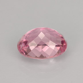 Turmalina rosa natural de 2,63 ct, corte óvalo, VVS