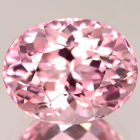 Turmalina rosa natural de 2,55 ct, corte óvalo, IF