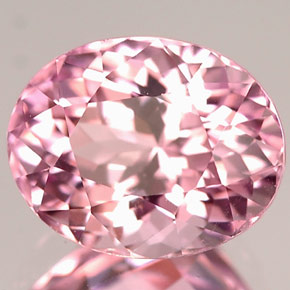 Turmalina rosa natural de 2,55 ct, corte óvalo, IF