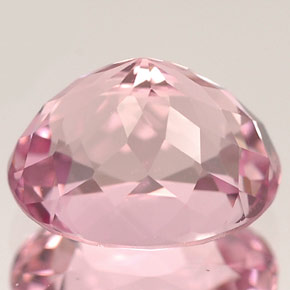 Turmalina rosa natural de 2,55 ct, corte óvalo, IF