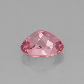 Turmalina rosa natural de 1,67 ct, corte óvalo, VVS