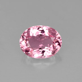 Turmalina rosa natural de 1,62 ct, corte óvalo, IF