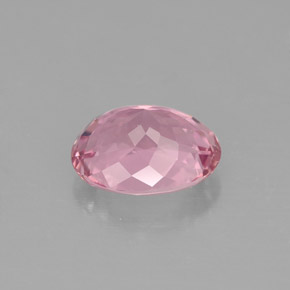 Turmalina rosa natural de 1,62 ct, corte óvalo, IF