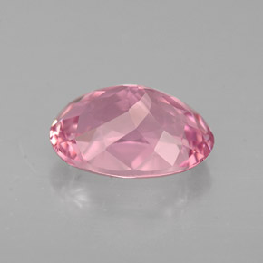 Turmalina rosa natural de 2,19 ct, corte óvalo, VVS
