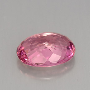 Turmalina rosa natural de 3,15 ct, corte óvalo, VS