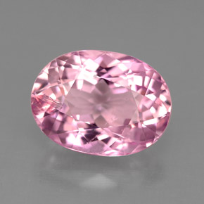 Turmalina rosa natural de 3,95 ct, corte óvalo, SI