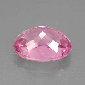 Turmalina rosa natural de 3,95 ct, corte óvalo, SI