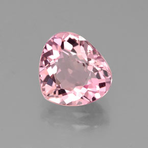 Turmalina rosa natural de 1,82 ct, en forma de pera, VVS