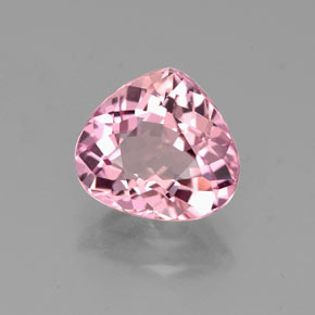 Turmalina rosa natural de 1,82 ct, en forma de pera, VVS