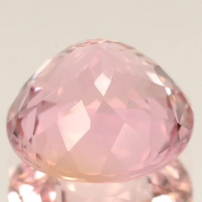 Turmalina rosa natural de 3,35 ct, corte redondo, VVS