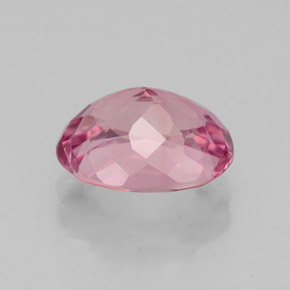Turmalina rosa natural de 3,25 ct, corte óvalo, VVS-VS