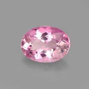 Turmalina rosa natural de 1,72 ct, corte óvalo, VVS-VS