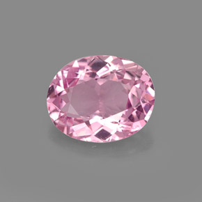 Turmalina rosa natural de 1,74 ct, corte óvalo, VVS-VS