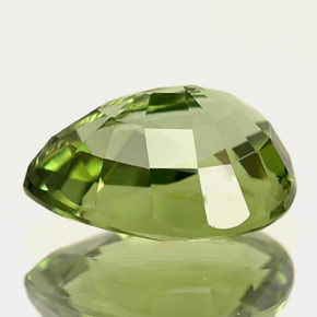 Turmalina verde natural de 1,35 ct, en forma de pera, VVS-VS