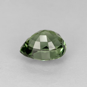 Turmalina verde natural de 1,29 ct, en forma de pera, VVS