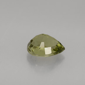 Turmalina verde natural de 1,21 ct, en forma de pera, VS