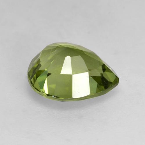 Turmalina verde natural de 1,19 ct, en forma de pera, VVS-VS