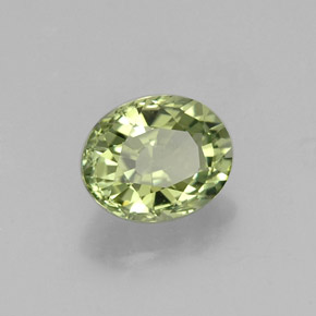 Turmalina verde natural de 1,18 ct, corte óvalo, VVS-VS