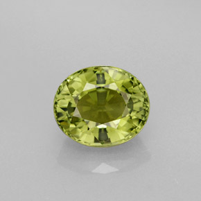 Turmalina verde natural de 1,40 ct, corte óvalo, VVS