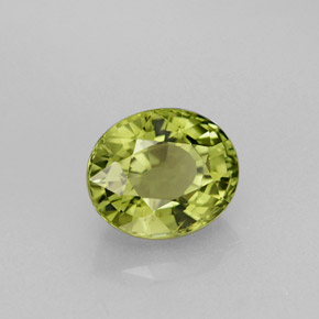 Turmalina verde natural de 1,40 ct, corte óvalo, VVS