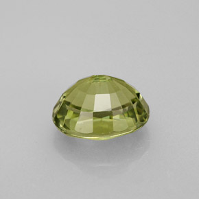 Turmalina verde natural de 1,40 ct, corte óvalo, VVS
