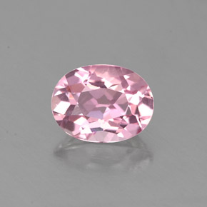 Turmalina rosa natural de 0,88 ct, corte óvalo, VS-SI