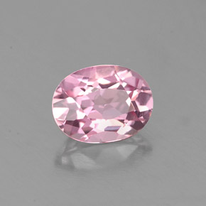 Turmalina rosa natural de 0,88 ct, corte óvalo, VS-SI