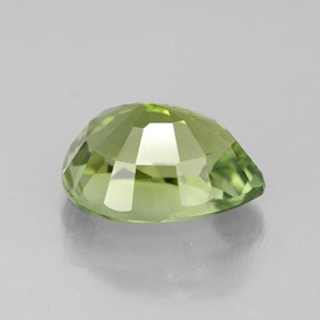 Turmalina verde natural de 1,82 ct, en forma de pera, VVS