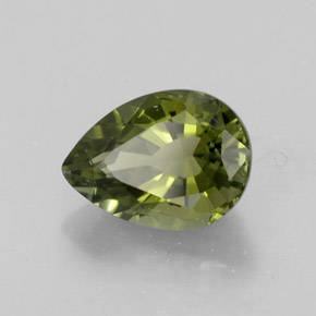 Turmalina verde natural de 1,97 ct, en forma de pera, VVS