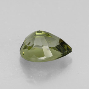 Turmalina verde natural de 1,97 ct, en forma de pera, VVS