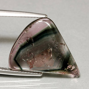 Turmalina multicolor natural de 8,02 ct, transparente, transparente / translúcido