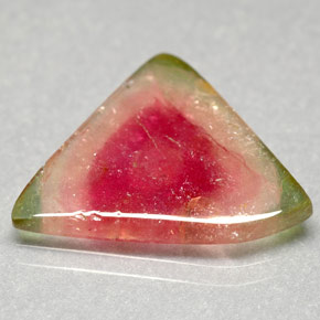 Turmalina multicolor natural de 7,20 ct, transparente, transparente / translúcido
