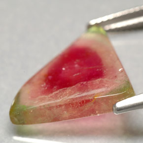 Turmalina multicolor natural de 7,20 ct, transparente, transparente / translúcido