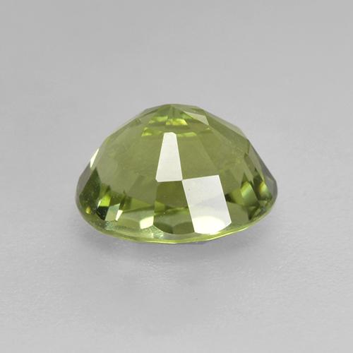 Turmalina verde natural de 1,27 ct, corte óvalo, VS