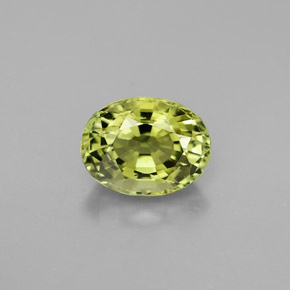 Turmalina verde natural de 1,63 ct, corte óvalo, VVS