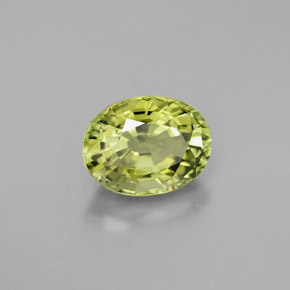 Turmalina verde natural de 1,63 ct, corte óvalo, VVS
