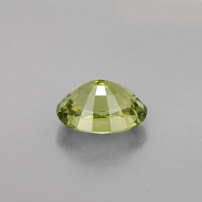 Turmalina verde natural de 1,63 ct, corte óvalo, VVS