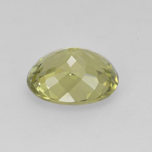 Turmalina amarillo natural de 1,25 ct, corte óvalo, VS