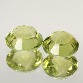 Gemas de turmalina verde natural de  ct, corte redondo, VVS-VS