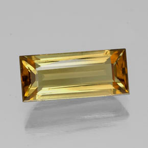Turmalina oro natural de 1,55 ct, baguette, SI