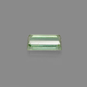 Turmalina verde natural de 0,65 ct, baguette, VVS-VS
