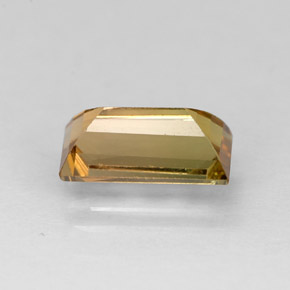 Turmalina amarillo natural de 1,03 ct, baguette, VVS