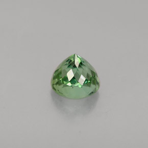 Turmalina verde natural de 0,68 ct, corte redondo, VVS