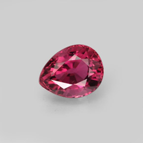 Turmalina rosa natural de 1,24 ct, en forma de pera, VVS