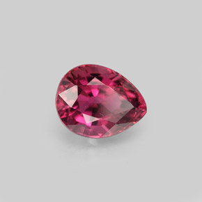 Turmalina rosa natural de 1,24 ct, en forma de pera, VVS